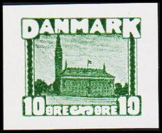 1930. DANMARK. Essay. Københavns Rådhus - City Hall. 10 øre. - JF525251 - Prove E Ristampe