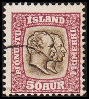 1907. ISLAND. Official. King Chr. IX And Frederik VIII. 50 Aur (Michel D 31) - JF525322 - Servizio