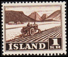 1950. ISLAND. Work And Views. 1 Kr. Farming Never Hinged.  (Michel 267) - JF525336 - Neufs