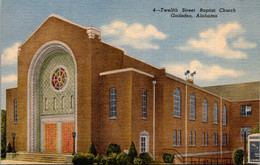 Alabama Gadsden Twelth Street Baptist Church Curteich - Autres & Non Classés