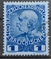 AUSTRIAN POST ON CRETA 1908 - Canceled - ANK 57 - Levant Autrichien