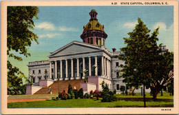 South Carolina Columbia State Capitol Building Curteich - Columbia