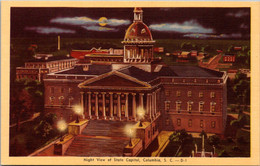 South Carolina Columbia State Capitol Building At Night Dexter Press - Columbia