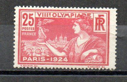 Jeux Olympiques De Paris De 1924 25 C Rouge - Ongebruikt