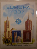 Belgium LUXE - 1987- LX76- Cat.:125,00€.     850 Ex. EUROPA - Deluxe Sheetlets [LX]