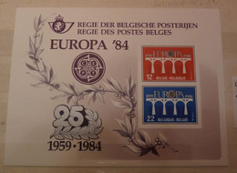Belgium LUXE - 1984- LX73- Cat.: 110,00€.  850 Ex.  EUROPA - Deluxe Sheetlets [LX]