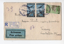 1947. YUGOSLAVIA,BOSNIA,SARAJEVO,AIRMAIL,REGISTERED COVER TO BELGRADE - Luchtpost