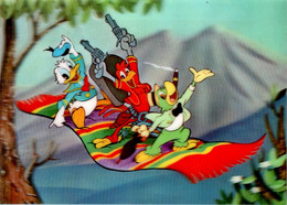 Carte 2D Walt Disney Production Donald Duck Canard Anatra Perroquet Parrot Oiseau Bird Uccello Three Riders PK-280 Sup.E - Otros & Sin Clasificación