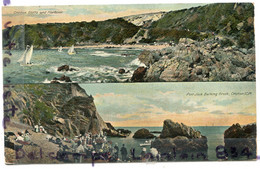 -   ONCHAM - Cliffs And Harbour, Multi Vues Splendide,  Port Jack, Bathing Creek, écrite,  1909, TBE, Scans. - Ile De Man