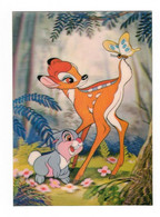 Carte 2D Walt Disney Production Bambi Faon Lapin Rabbit Papillon Butterfly Bambi Mit Seinem Freund Klopfer PK-227 Sup.E - Other & Unclassified