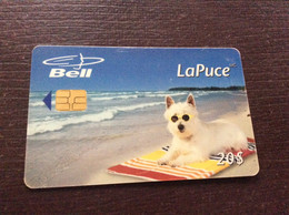 TELECARTE  CANADA  *20 $  BELL  La Puce  (10000 Ex.)  CHIEN  DOG - Canada