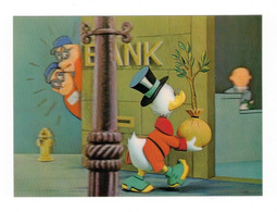 Carte 2D Walt Disney Productions Donald Duck & Villains Donald Duck Canard Anatra Banque Argent Money Bandit Superbe.E - Other & Unclassified