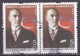 Türkei Marke Von 2009 O/used (waagrechtes Paar) (A1-37) - Gebraucht