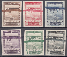 1929 SPAIN SEVILLE & BARCELONA EXPO IMPERF PROOFS (ED.448PR-453PR) MNG - Essais & Réimpressions