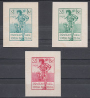 1929 SPAIN SEVILLE & BARCELONA IMPERF DIE ESSAYS (FILABO 443) MNG - Otros & Sin Clasificación