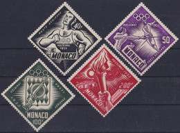 F-EX36977 MONACO 1952 MNH HELSINKI FINLAND OLYMPIC GAMES AIR MAIL SET ATHLETISM FENCING. - Estate 1952: Helsinki