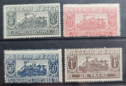 FRANCE 1901 - MNH/MLH - YT 9, 11, 12, 13 - COLIS POSTAUX - Mint/Hinged