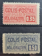 FRANCE 1918-20 - MLH/MNG - YT 20, 21 - COLIS POSTAUX - Mint/Hinged