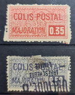 FRANCE 1918-20 - MLH/canceled - YT 20, 21 - COLIS POSTAUX - Neufs