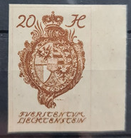 LIECHTENSTEIN 1920 - MLH - Sc# 21 - Unused Stamps