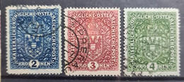 AUSTRIA 1916 - Canceled - ANK 200 I - 202 I - Used Stamps