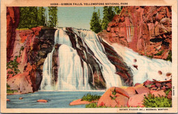 Yellowstone National Park Gibbon Falls  Curteich - USA Nationalparks