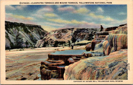 Yellowstone National Park Cleopatra Terrace And Mound Terrace Curteich - USA Nationale Parken