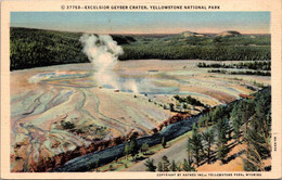 Yellowstone National Park Excelsior Geyser Crater Curteich - USA Nationalparks