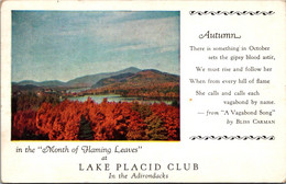 New York Adirondacks Lake Placid Club In Autumn 1939 - Adirondack