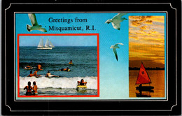 Rhode Island Greetings From Misquamicut Beach Scene - Autres & Non Classés