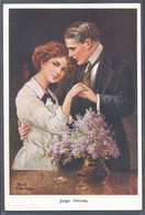 AM187 A/s RUAB GNISCHAF COUPLE Lovers Romance FLOWERS GLAMOUR - Gnischaf, Ruab