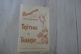 Programme Tréteau De Tabarin 58 Rue Pigalle M.Ropiquet - Programas