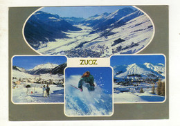 Cpm N° 10082 ZUOZ Blick Gegen Madulain La Punt Samedan Saint Moritz Skigebiet Pizzet Albanas Und Crasta - Madulain