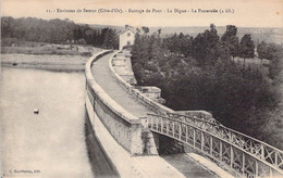 CPA - 21 - SEMUR - Barrage De Pont - La Digue - LA Passerelle - Gautheron Editeur - Semur