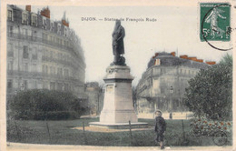 CPA - 21 - DIJON - Statue De François Rude - Animation Petit Garçon Pose Devant Pour La Photo - Colorisée - Dijon