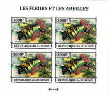 BURUNDI 2013 Mi 3291B KLB DWARF HONEY BEE MINT IMPERFORATED MINIATURE SHEET ** - Blocks & Sheetlets