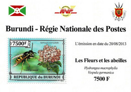 BURUNDI 2013 Mi 3292A EUROPEAN WASP MINT MINIATURE SHEET ** - Hojas Y Bloques