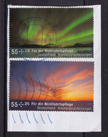 K2 Deutschland Germany 2009 Mi.No. 2708 - 2709 ATM Used On Paper Celestial Phenomena Sunset Northern Lights - Otros & Sin Clasificación