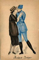 Mode & Militaria WW1 Guerre 14/18 War * CPA ORIGINAL Illustrateur Moriss Lhem * Femme Et Soldat Militaire - Mode