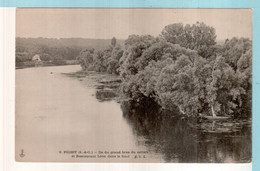 Poissy : Ile Du Grand Bras Du Milieu Et Restaurant Leon Dans Le Fond - Poissy