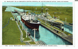 C- CANAL DE PANAMA - El Maryland En La Compuerta Central Oriental De Las Exclusas De Gatun - Panama
