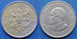 KENYA - 50 Cents 1978 KM# 13 Republic (1964) - Edelweiss Coins - Kenya