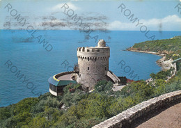 CARTOLINA  S.FELICE CIRCEO,LATINA,LAZIO,TORRE CERVIA,MARE,SOLE,ESTATE,VACANZA,SPIAGGIA,BARCHE A VELA,VIAGGIATA 1966 - Latina