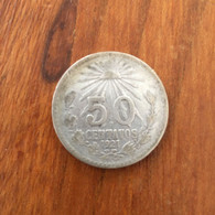 MEXIQUE - 50 Centavos K 447 1921 - Argent 8,3333 G Ley 0.720 - Mexique