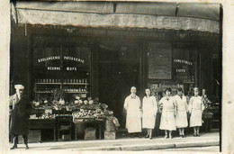 Paris 20ème * Carte Photo * Belleville * Devanture Coopérative Ouvrière De Consommation Alimentation Générale * Commerce - Distrito: 20