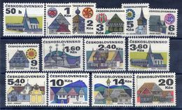 CZECHOSLOVAKIA 1971-92 Regional Architecture Definitive Set MNH / **.  Michel 1987-91, 2010-13, 2080-83, 3129 - Nuovi