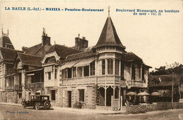 La Baule * La Pension Restaurant MAZIZA * Boulevard Hennecart , En Bordure De Mer * Automobile Voiture Ancienne - La Baule-Escoublac