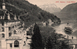 GERSAU / HOTEL MULLER / JOLIE CARTE ARRIVEE DU BATEAU - Gersau