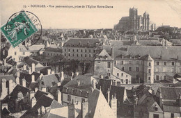 CPA - 18 - BOURGES - Vue Panoramique - Prise De L'église Notre Dame - Bourges
