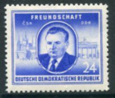 DDR / E. GERMANY 1952 Gottwald Sate Visit MNH / **.  Michel  302 - Ungebraucht